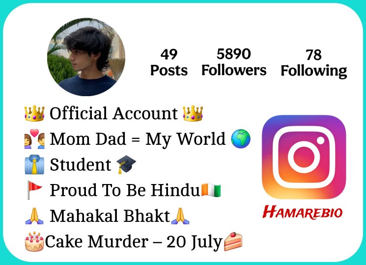 Instagaram Bio For Boys