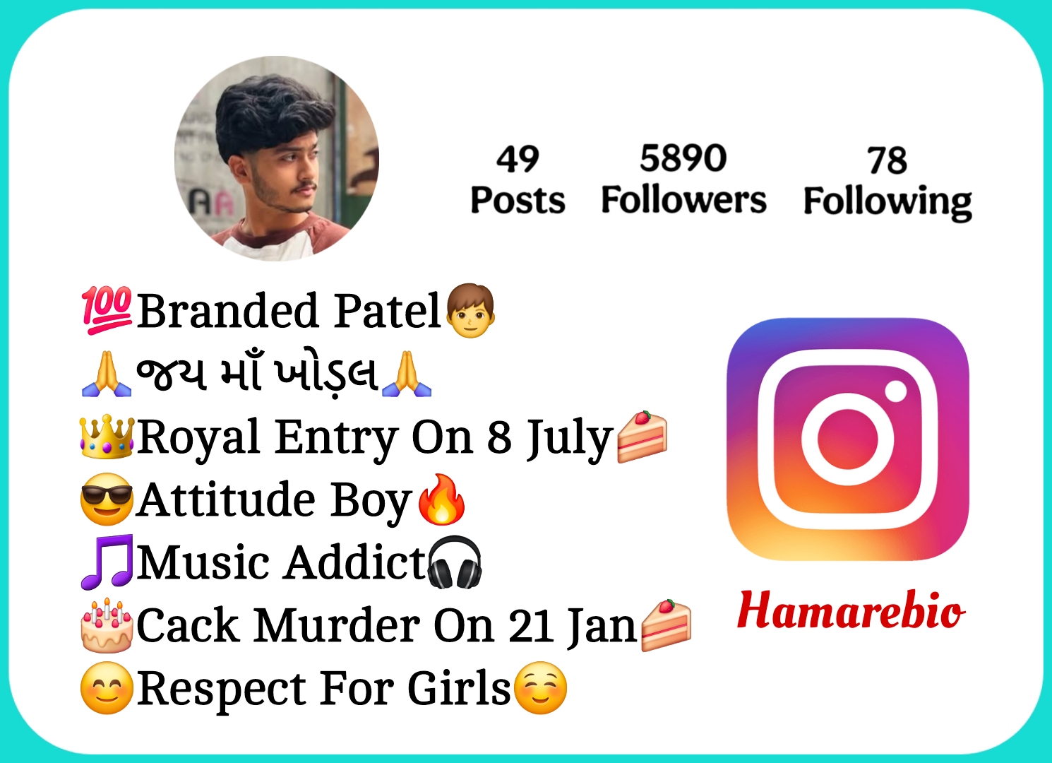 Patel Bio For Instagaram 